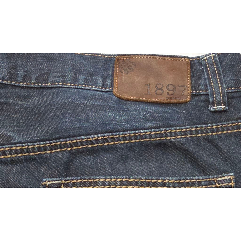 Buckle 1897 Bootcut Jeans Mens 38x30 Dark Wash Western Embroidered Denim - Picture 12 of 12